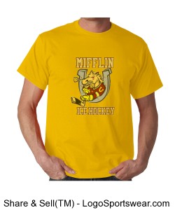 Fan T-shirt - Gold Design Zoom